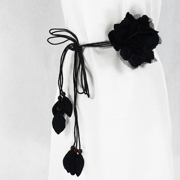 Ladies Bohemian Style Waist Belt Delicate Flower Decors Braided Belt Dress🌻 - Picture 9 of 9